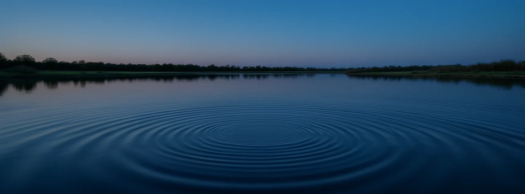 Calming water surface