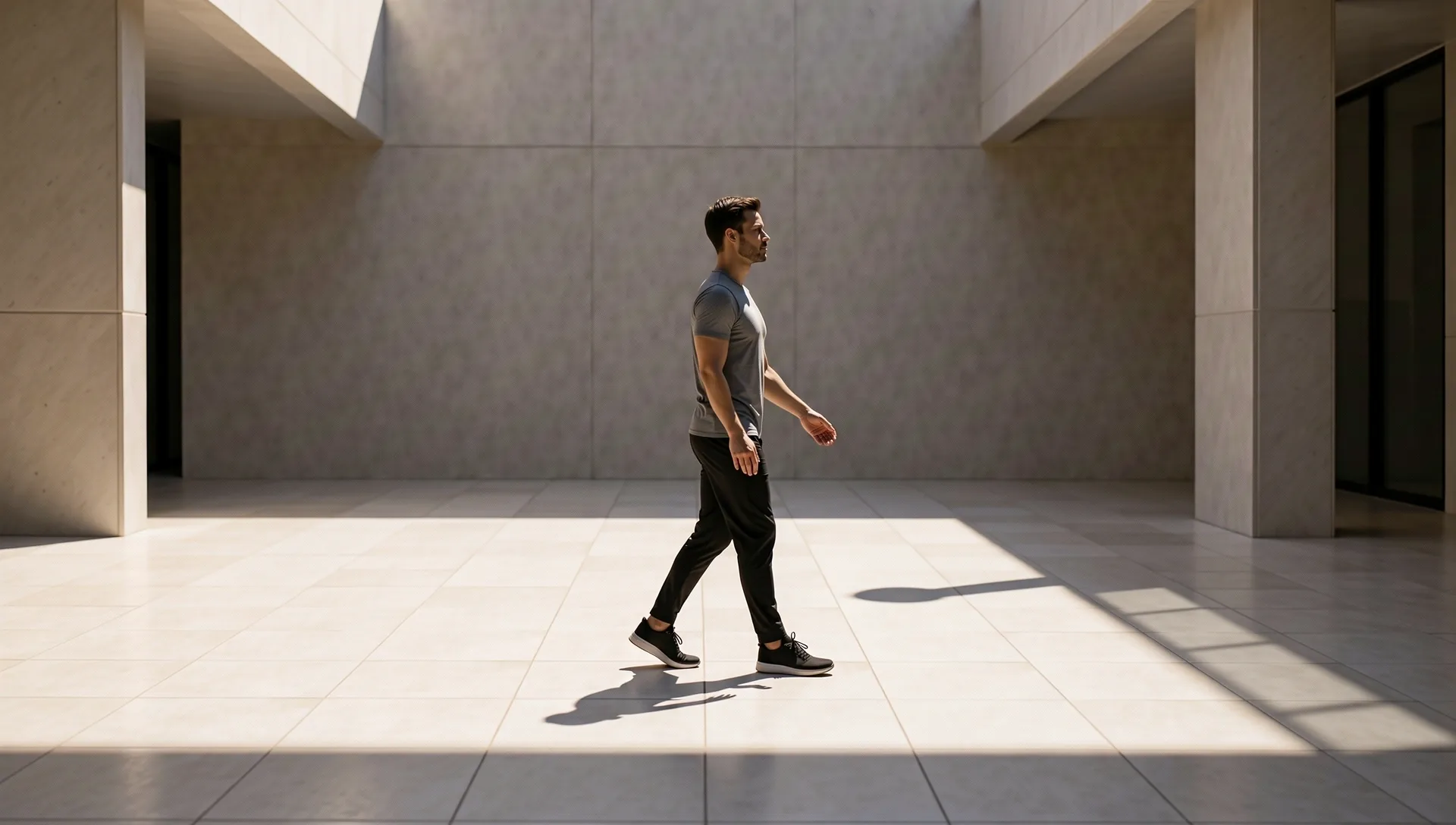 Serene architectural shadows